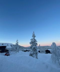 Norrskensstigen Stöten Vinter Vy backar